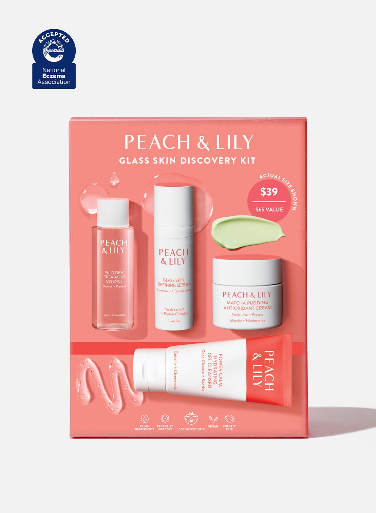 Peach & Lily 글라스 스킨 디스커버리 키트 하이드레이팅 스킨케어