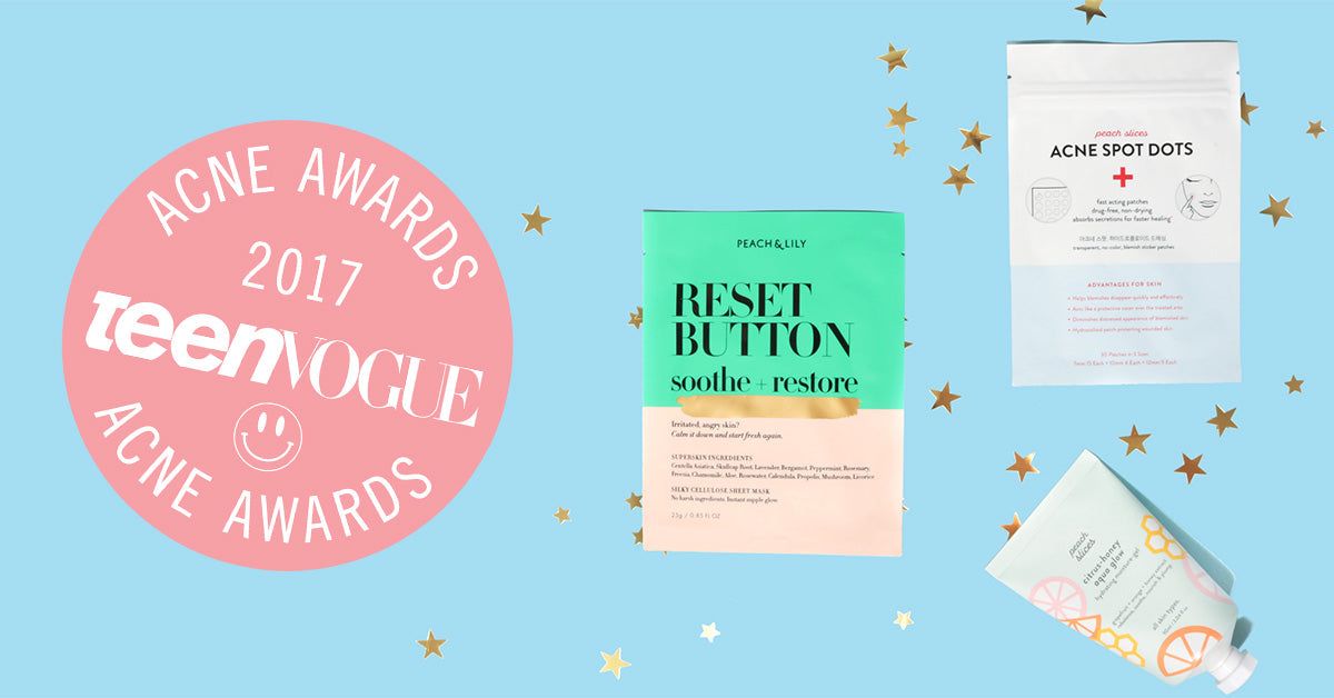Peach & Lily Wins 3 Teen Vogue Acne Awards!