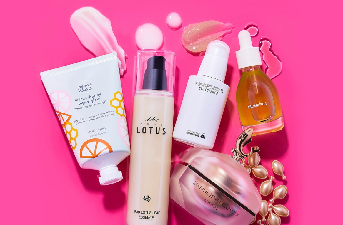 Skincare essence, serum and oils