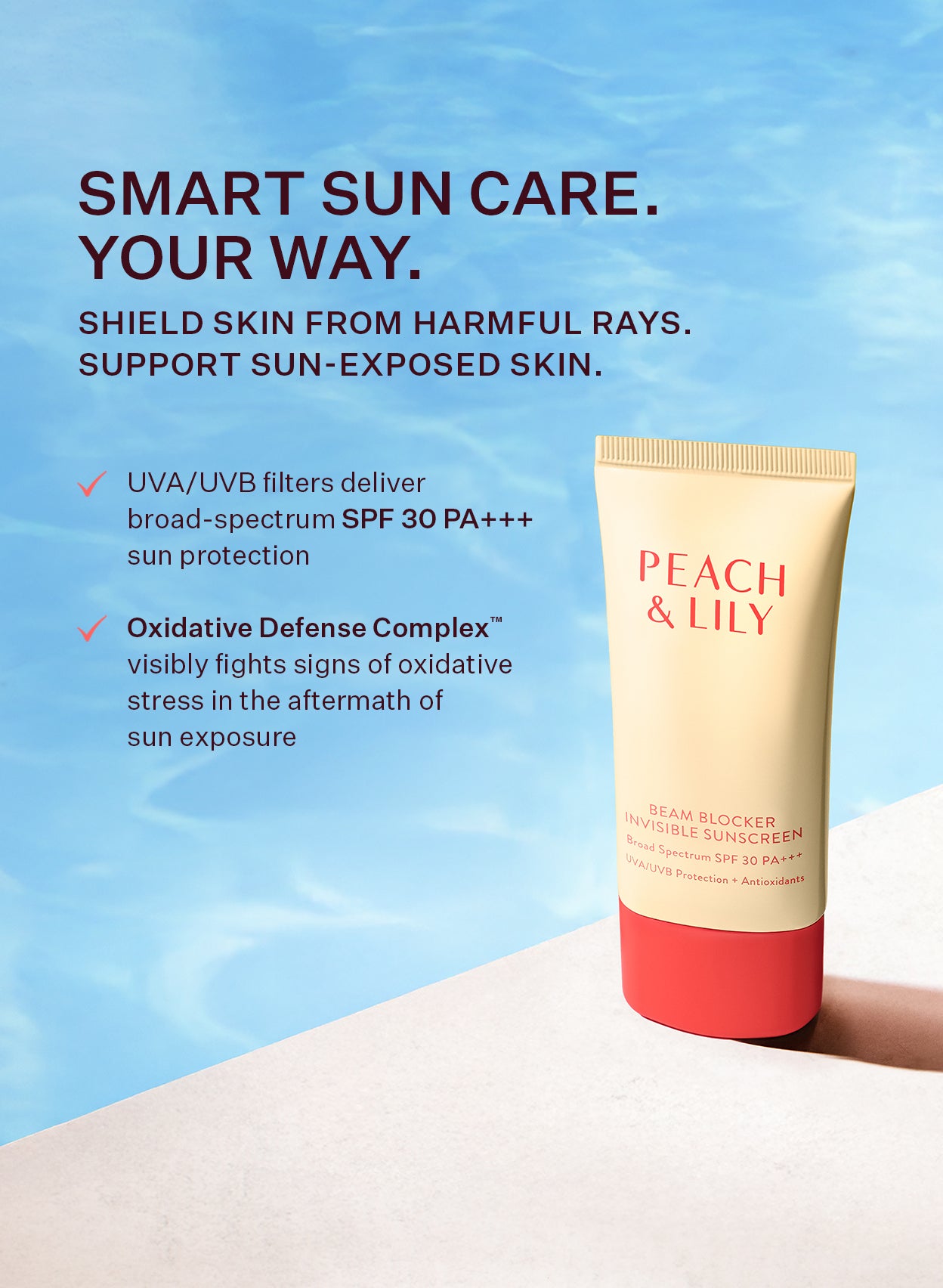 Beam Blocker - Invisible Korean Sunscreen | Peach & Lily