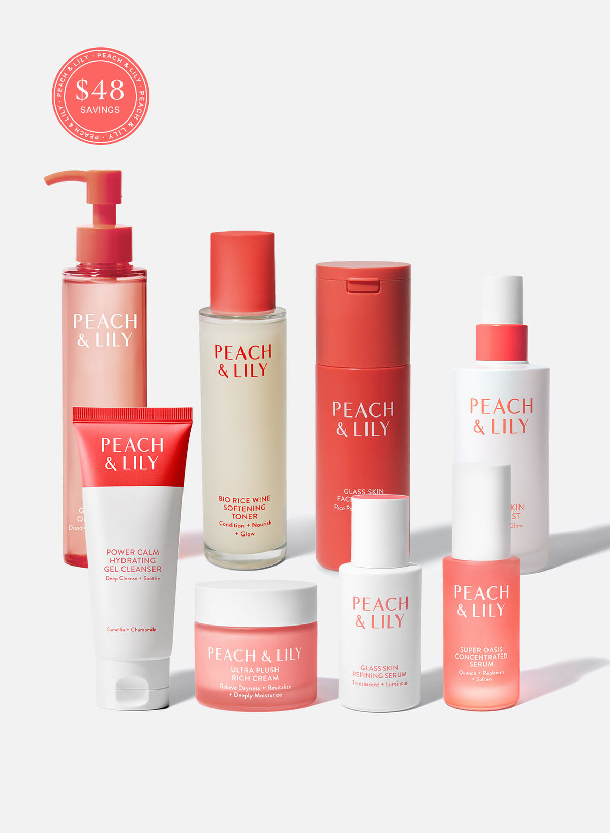 Dry Skin Routine for Face | Dry Skin Skincare Set | Peach & Lily