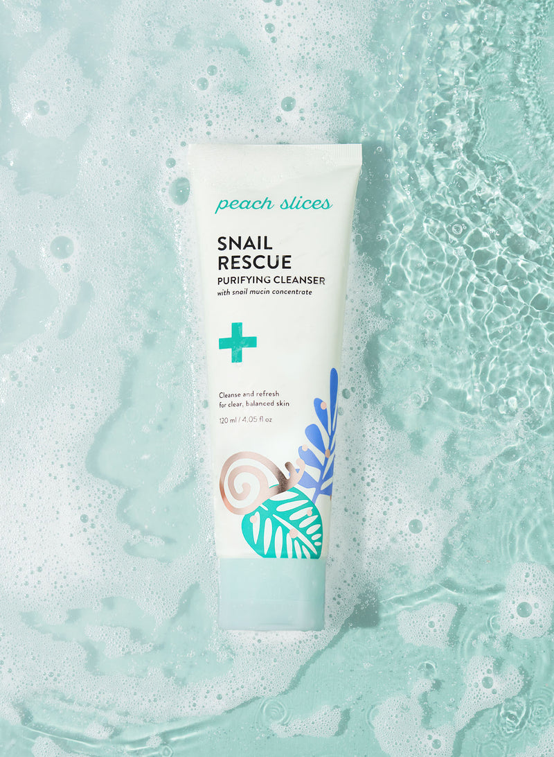 Peach Slices Snail Rescue Purifying Cleanser | Peach & Lily